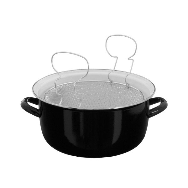 Fekete olajsütő lábas, térfogat 5 l - Premier Housewares-image-1
