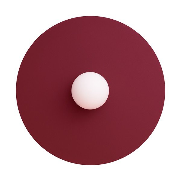 Borvörös fém fali lámpa ø 50 cm AKE – Thoro-image-4