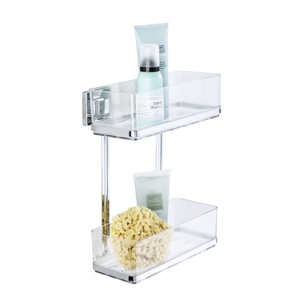 Vacuum-Loc fúrásmentes tartó 2 polccal, 14 x 25,5 cm - Wenko-image-2