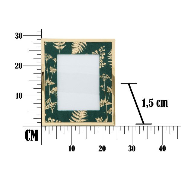 Glam zöld-aranyszínű, asztali képkeret, 15 x 20 cm - Mauro Ferretti-image-2
