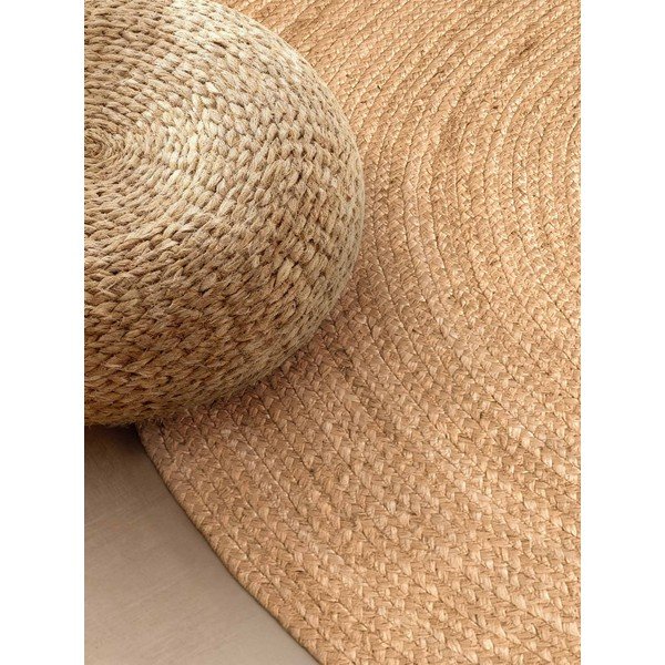 Natúr színű kétoldalas-kézi szövésű juta szőnyeg 160x230 cm Braided – Hanse Home-image-2