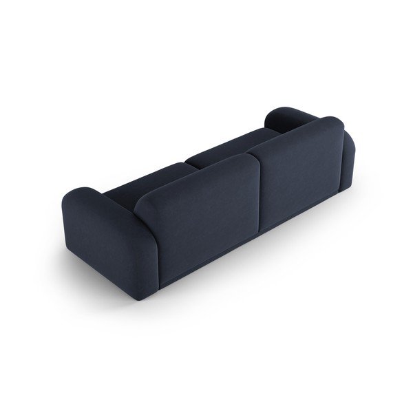 Sötétkék bársony kanapé 242 cm Erin – Micadoni Home-image-4