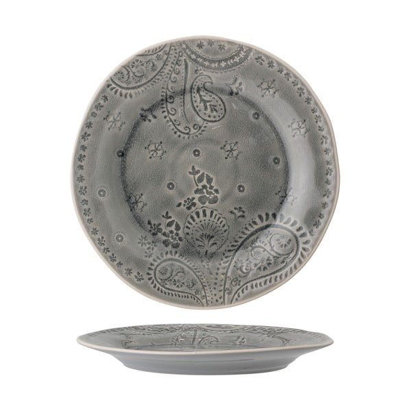Rani szürke agyagkerámia tányér, ø 26,5 cm - Bloomingville-image-4