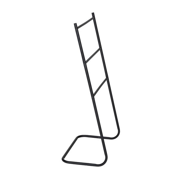 Matt fekete fém törölközőtartó állvány Aracena – Allstar-image-3