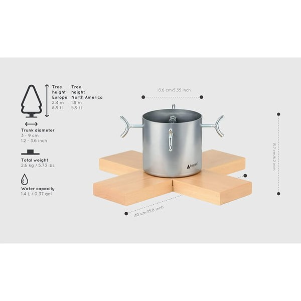 Hip ezüstszínű karácsonyfatalp - Tree Nest-image-1
