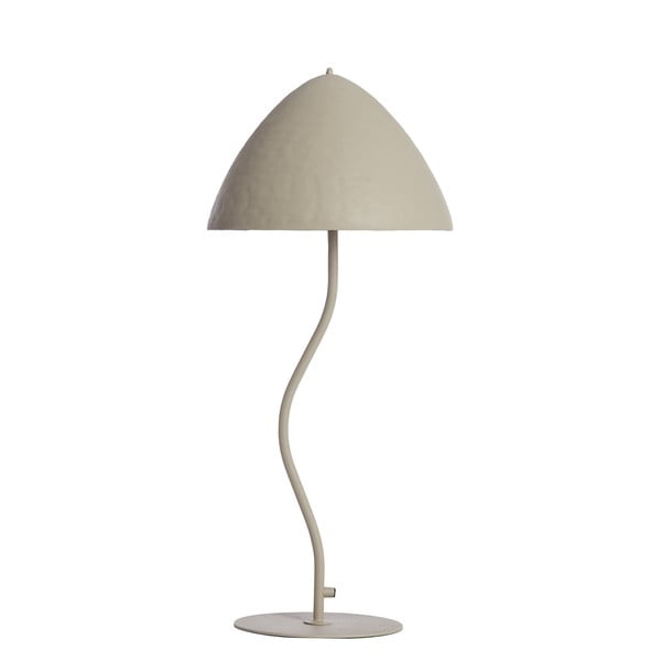 Világosszürke asztali lámpa fém búrával (magasság 67 cm) Elimo – Light & Living