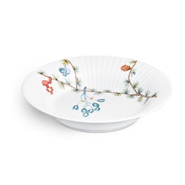 Fehér mély porcelán tányér karácsonyi mintával ø 21 cm Hammershøi Christmas – Kähler Design