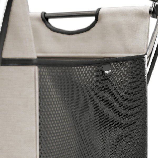 Világosbarna textil összecsukható szennyeskosár 200 l – simplehuman-image-2