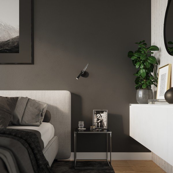 Fekete fali lámpa Aludra – Sollux-image-2