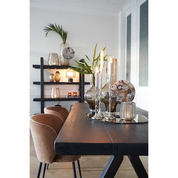Barna bársony étkezőszék Elyna – Light & Living-image-2