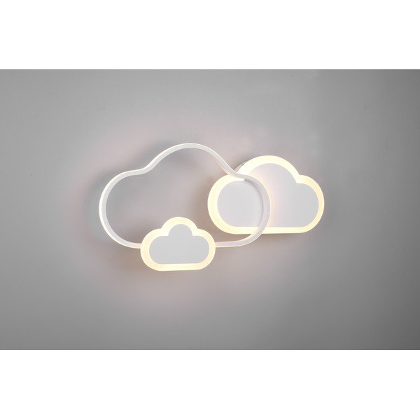 Fehér gyerek lámpa 52x25 cm Cloudy – Reality-image-3