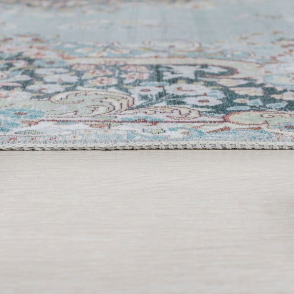 Türkiz mosható szőnyeg 80x150 cm FOLD Colby – Flair Rugs-image-3