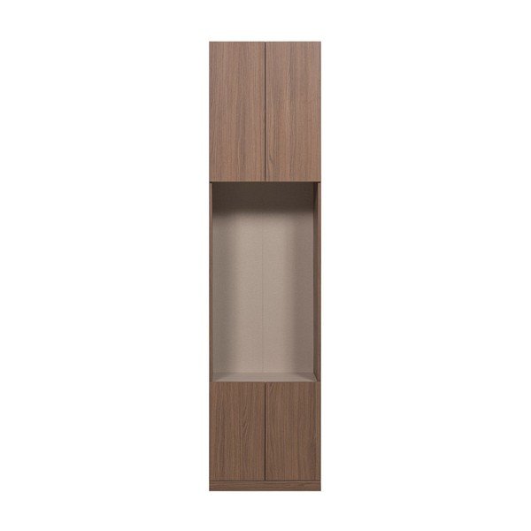 Sötét natúr színű moduláris szekrény 54x215 cm Build – WOOOD