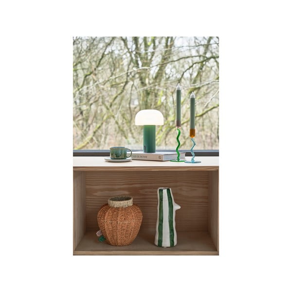 Fehér-zöld LED asztali lámpa (magasság 22,5 cm) Styles – Villa Collection-image-2