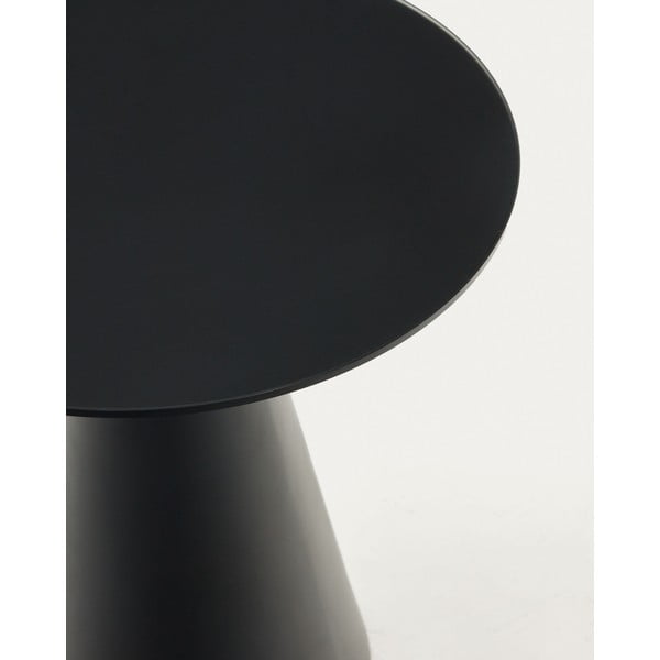 Kerek tárolóasztal üveg asztallappal ø 50 cm Wilshire – Kave Home-image-3