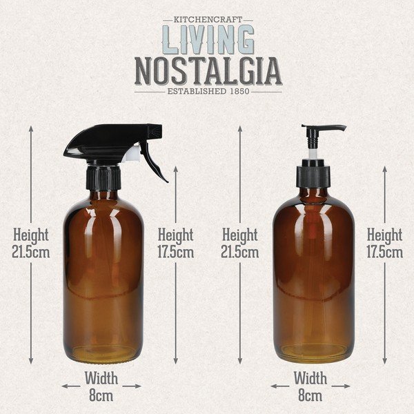 Living Nostalgia 2 db-os palack készlet tisztítószerekhez - Kitchen Craft-image-1