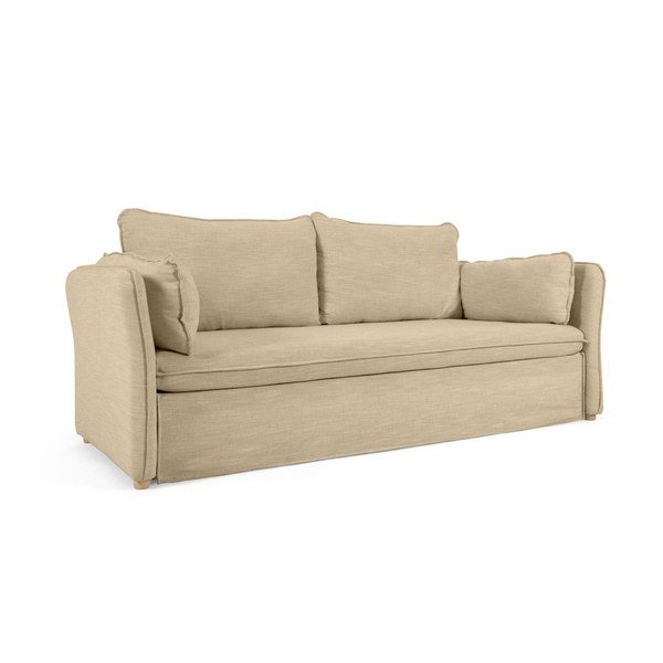Bézs kinyitható kanapé 210 cm Tanit – Kave Home-image-2