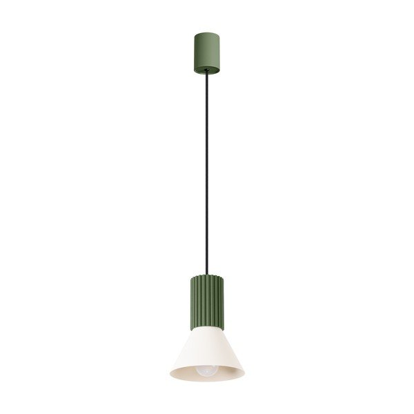 Zöld fém függőlámpa ø 14 cm Niru – Sollux