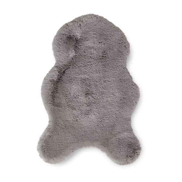 Szürke szintetikus szőrme szőnyeg 60x90 cm Super Teddy – Think Rugs
