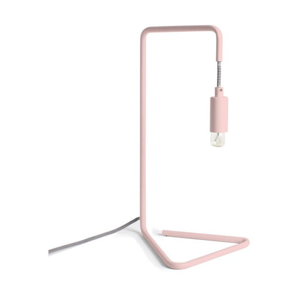 Mariette rózsaszín fém asztali lámpa - HARTÔ