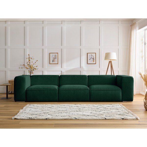 Sötétzöld kanapé 345 cm Zephyr – Bobochic Paris-image-1