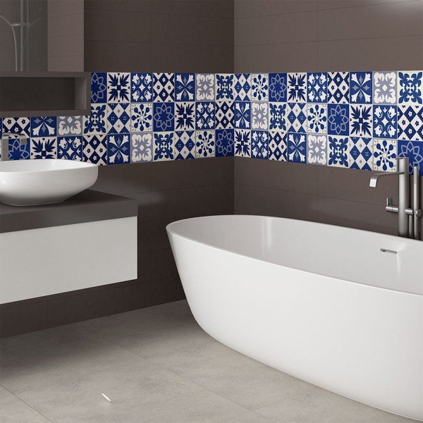 Cement Tiles Linia 9 db falmatrica, 10 x 10 cm - Ambiance-image-1