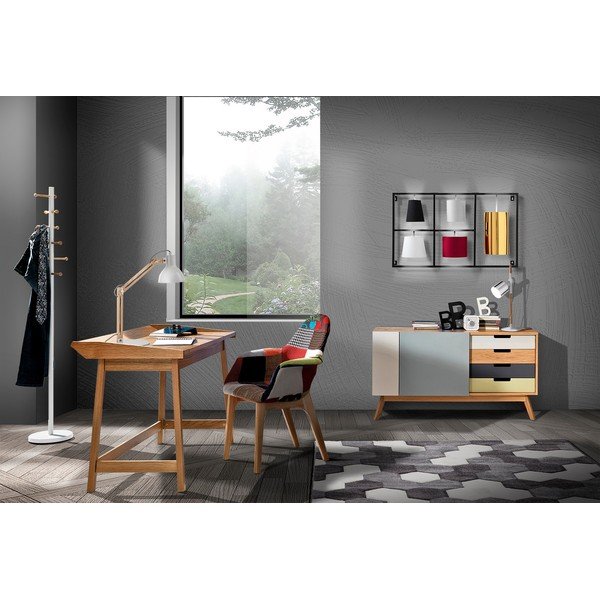 Íróasztal tölgyfa dekorral 60x113 cm Henry – Tomasucci-image-1