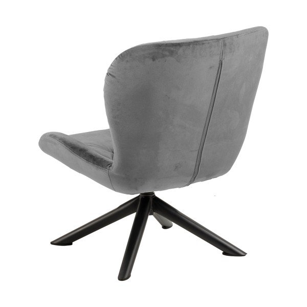 Batilda szürke bársony karosszék - Actona-image-1