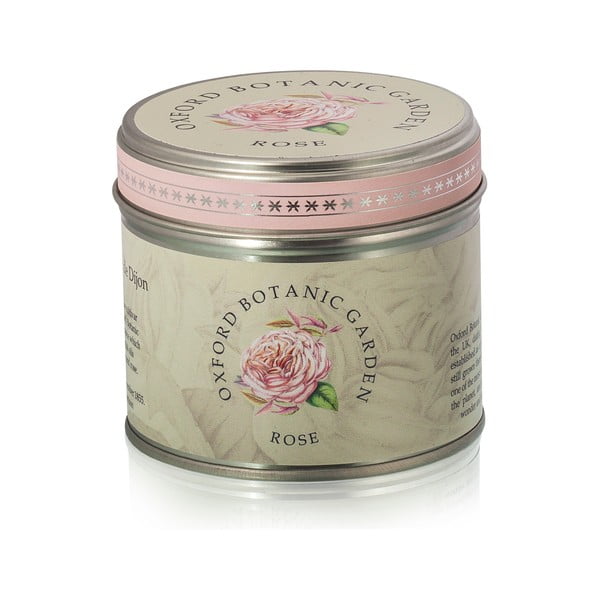 Fragranced rózsa illatú gyertya bádog dobozban, 35 óra égési idő - Bahoma London