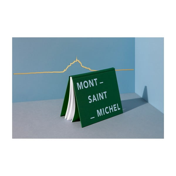 Mont-Saint-Michel aranyozott város sziluett - The Line
