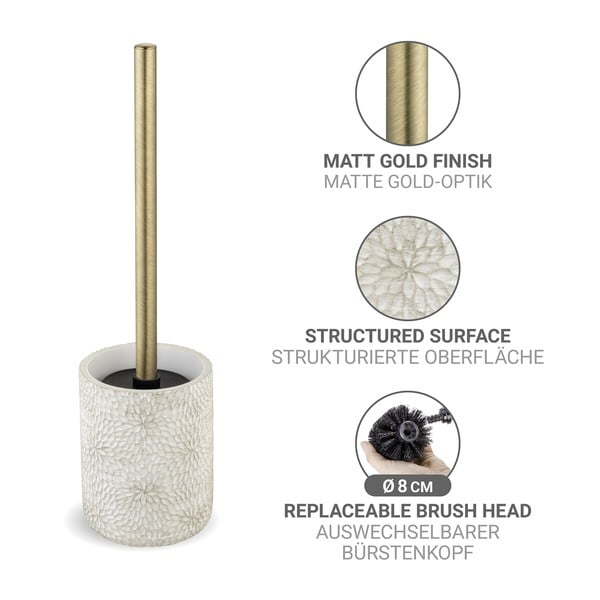 Fehér poligyanta WC-kefe Montalfano – Wenko-image-2