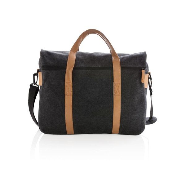 Fekete vászon hátitáska 15,6" laptophoz, 16 l - XD Design-image-3