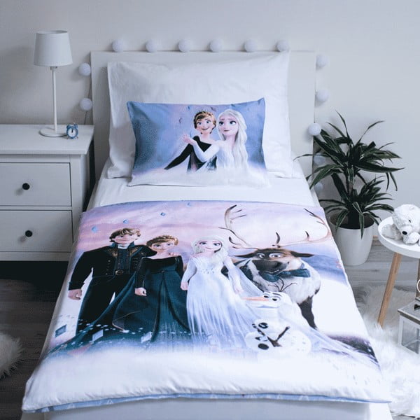Pamut gyerek ágyneműhuzat babaágyhoz 100x135 cm Frozen 2 – Jerry Fabrics-image-1