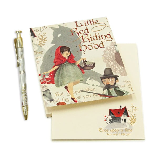 Jegyzettömb golyóstollal 50 oldal A6 Little Red Riding Hood – Kartos