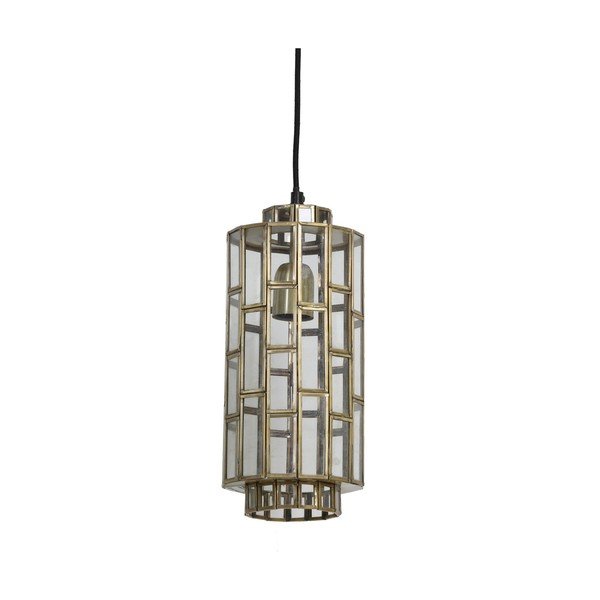 Bronzszínű függőlámpa üveg búrával Søstrene – Light & Living