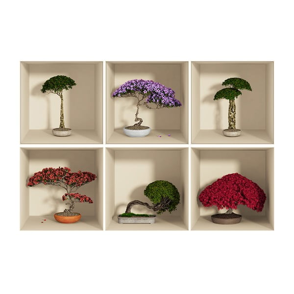 Home 3D hatású öntapadós matrica, 6 db-os - Ambiance-image-2