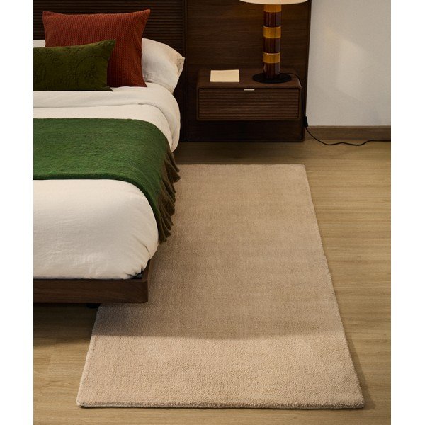 Krémszínű futószőnyeg 80x200 cm Empuries – Kave Home-image-1