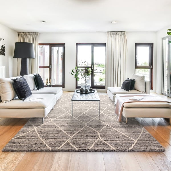 Szürke gyapjú szőnyeg 200x290 cm Noah – Asiatic Carpets-image-1
