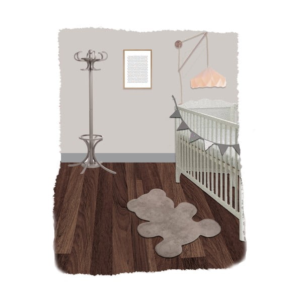 Little Teddy kézzel készített gyerekszőnyeg, 80 x 100 cm - Nattiot-image-1