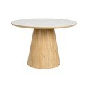 Kerek étkezőasztal kő asztallappal ø 115 cm Almira – White Label