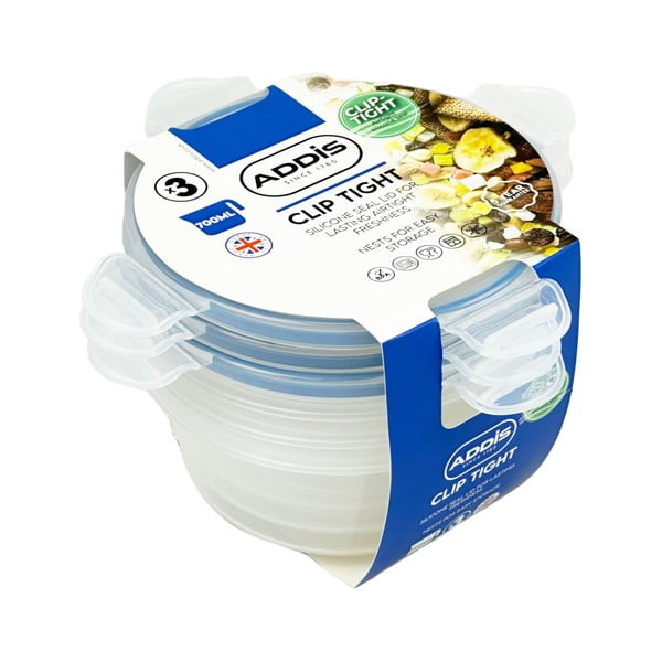 Élelmiszertartó doboz szett 3 db-os Clip Tight – Addis-image-3
