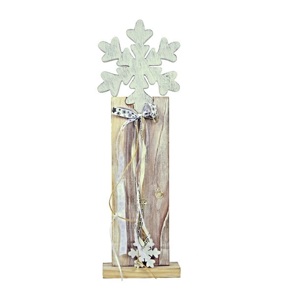 Snow fából készült dekoráció, magasság 53 cm - Ego Dekor