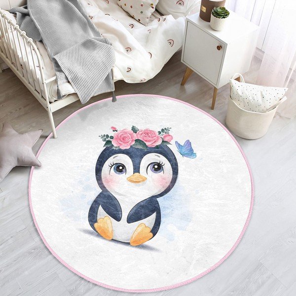 Fehér gyerek szőnyeg ø 100 cm Comfort – Mila Home-image-4