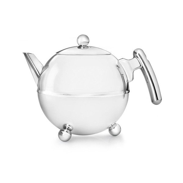 Ezüstszínű rozsdamentes acél teáskanna 1,2 l Bella Ronde – Bredemeijer