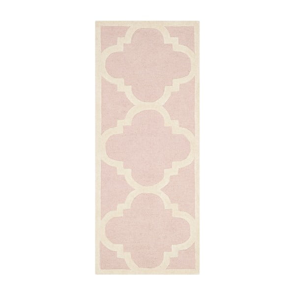 Clark rózsaszín gyapjú szőnyeg, 60 x 91 cm - Safavieh