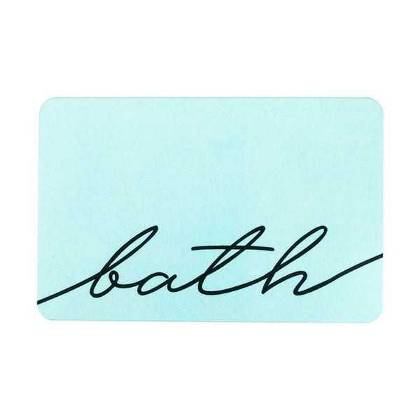 Világoskék fürdőszobai kilépő 39x60 cm Bath – Artsy Doormats