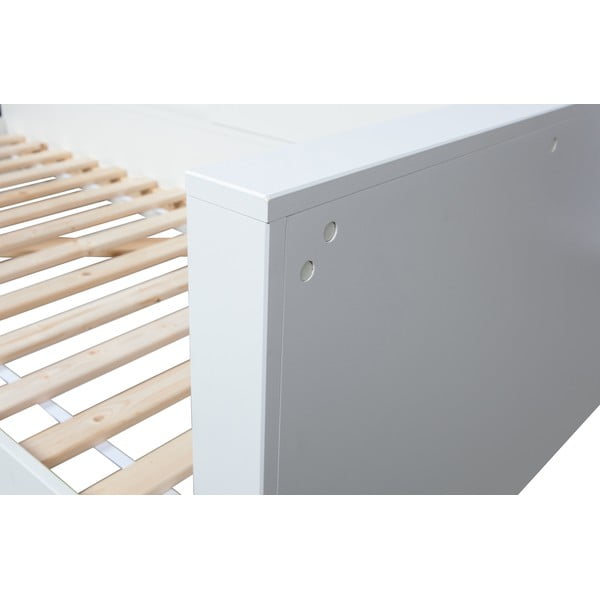 Connect fehér borovi fenyő egyszemélyes ágy, 90 x 200 cm - WOOOD-image-4