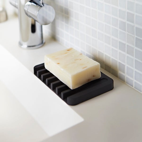 Flow fekete szappantartó - YAMAZAKI-image-1