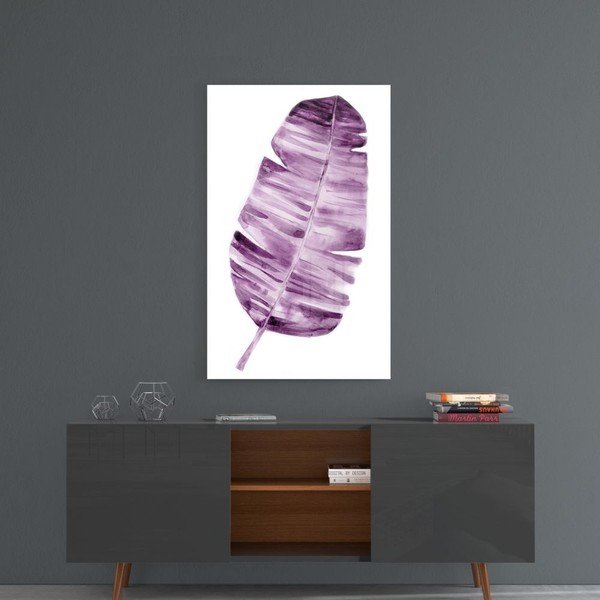 Lila Leaf üvegkép, 46 x 72 cm - Insigne-image-1