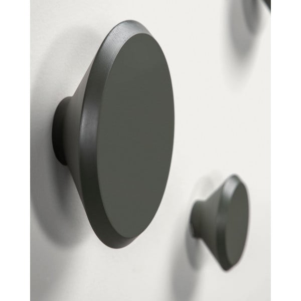 Szürkészöld fali fa akasztó szett 3 db-os Nadua – Kave Home-image-4